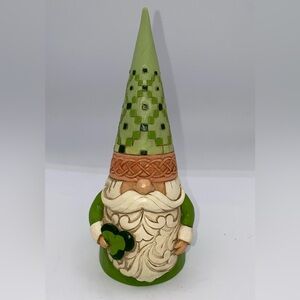 Jim Shore For Enesco St. Patrick's Day Irish Gnome ~ Wearin' Of The Green   AB02